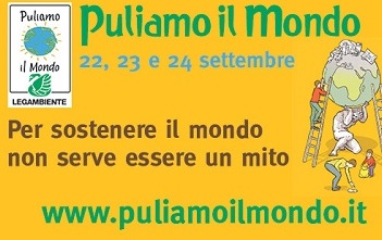  “Puliamo il Mondo 2017” : in contemporanea mondiale dal 22 al 24 Settembre