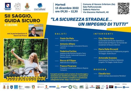  Arriva a Nocera #siisaggioguidasicuro un incontro sulla Sicurezza Stradale per scuole e università