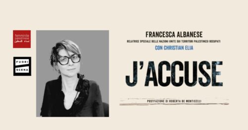  Femminile Palestinese ospita Francesca Albanese con il suo “J’accuse”