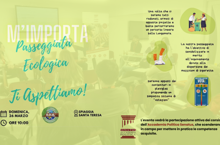  Una Giornata per l’Ambiente: “Mi Importa” a Salerno con l’Accademia Politica Senatus.