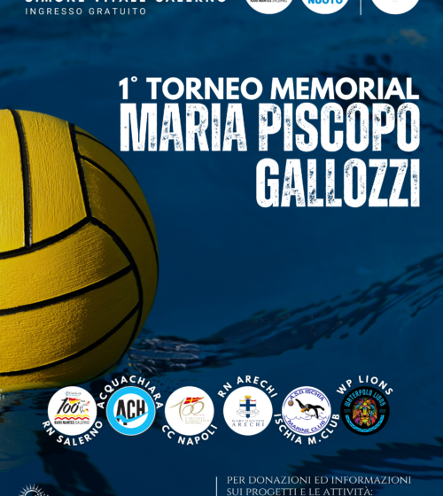  Alla Piscina Comunale Simone Vitale il primo torneo Memorial Maria Piscopo Gallozzi